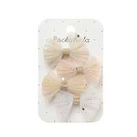 Rockahula Shimmer Tulle Mini Bow Clips