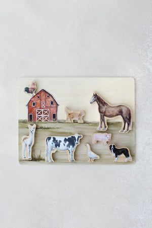 Paige Tate Farm Animals Wooden Puzzle: A Tabitha Paige Puzzle