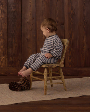 Rylee + Cru Relaxed Set in Blue Stripe
