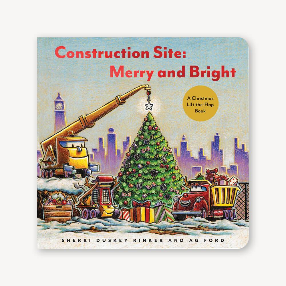 Construction Site Merry and Bright Board Book by Sherry Duskey Rinker