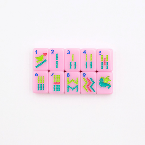 My Fair Mahjong Anywhere Series Travel Mahjong Set in Pink