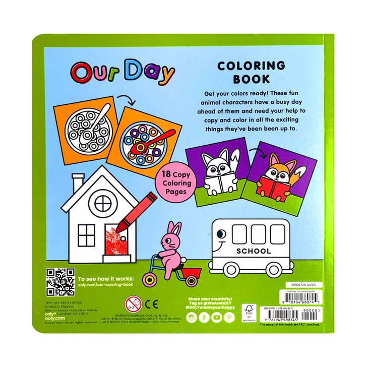 Ooly Our Day Copy Coloring Book