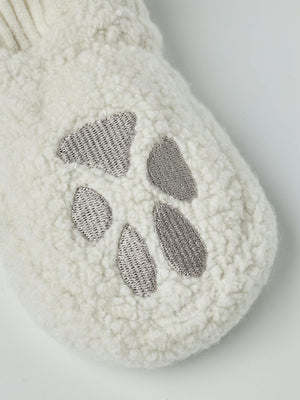 Hestra Kid's Paw Mitten in White