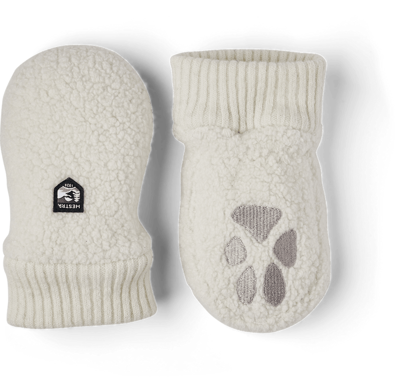 Hestra Kid's Paw Mitten in White