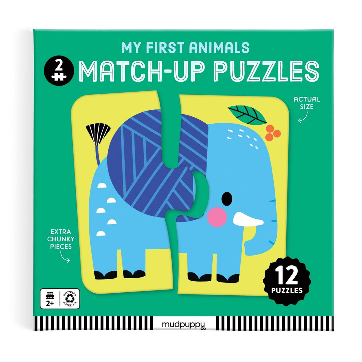 Chronicle Books My First Animals 2 Piece Match-up Puzzles
