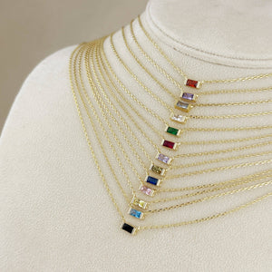 GoldFi 18k Gold Filled Celebration Birthstone Necklace