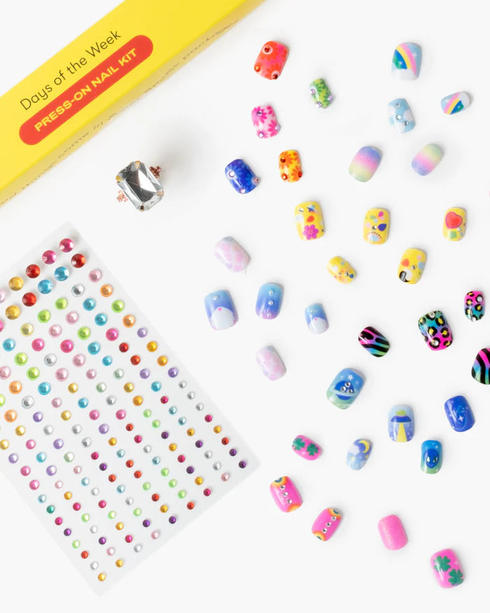 Super Smalls Days of the Week Press on Nail Kit