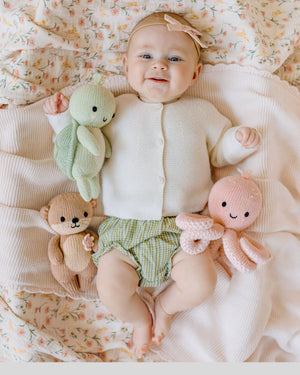 Cuddle + Kind Baby Octopus in Soft Coral Pink