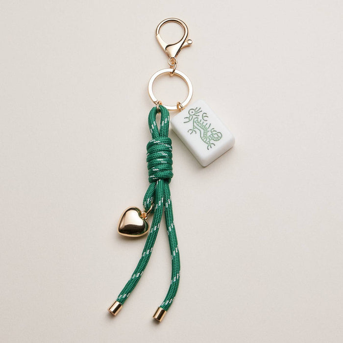 Frem Mahjong Rope and Heart Keychain/Bag Charm - Multiple Colors!