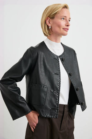 Rails Nevina Faux Leather Jacket in Black