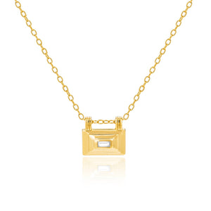 Mod + Jo Poppy Baguette Pendant Necklace