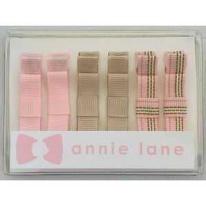 Annie Lane Hair Bows, Set of 6-Multiple Styles!