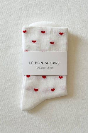Le Bon Shoppe - Heart Sneaker Socks (multiple colors)