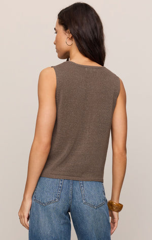 Z Supply Syd Sweater Vest in Pebble