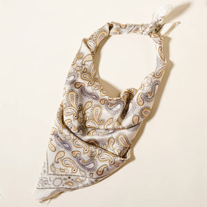 Frem NYC Classic Paisley Satin Scarf - Multiple Colors!