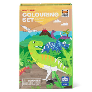 Tiger Tribe Dinosaur Coloring Set