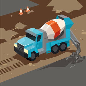 Paint by Sticker Book: Trucks, Trains & More