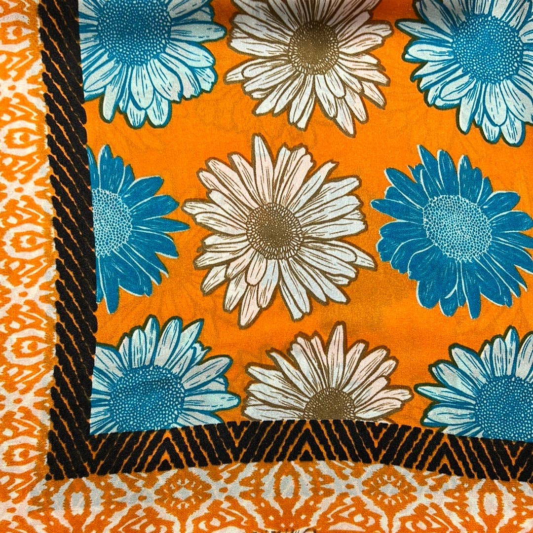 German Fuentes Handbags - VIBRANT FLORAL PRINT SCARF
