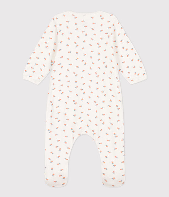 Petit Bateau Larisa Footie in White Multi