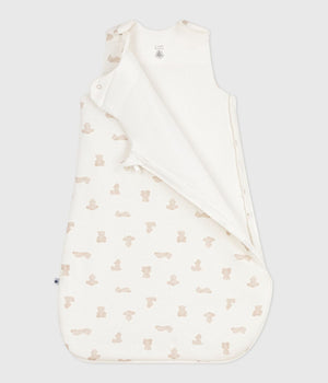 Petit Bateau Velour Bunting in Teddy Bears