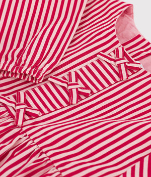 Petit Bateau Blouse in Red & Pink Stripe