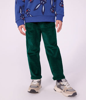 Petit Bateau Corduroy Pant in Green