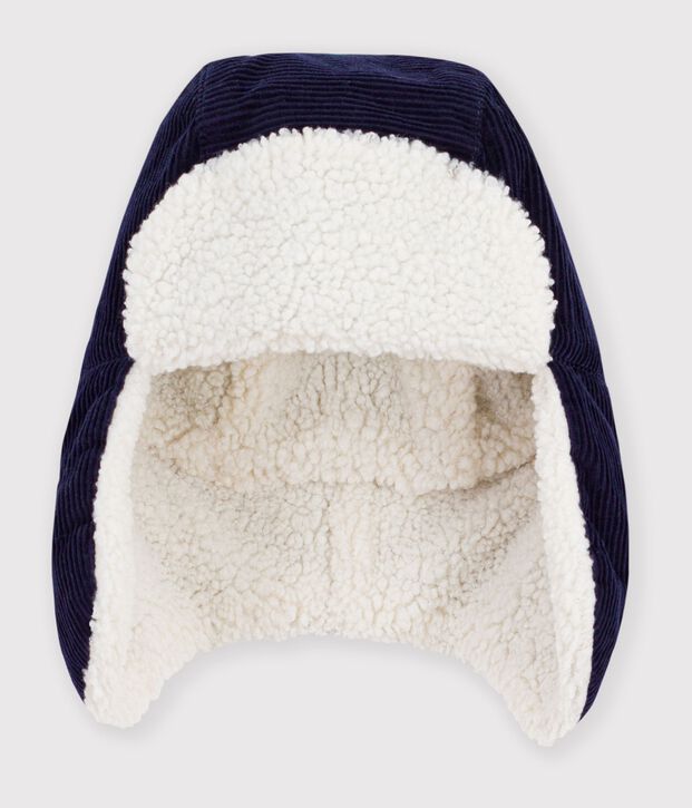 Petit Bateau Sherpa Hat in Navy