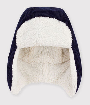 Petit Bateau Sherpa Hat in Navy