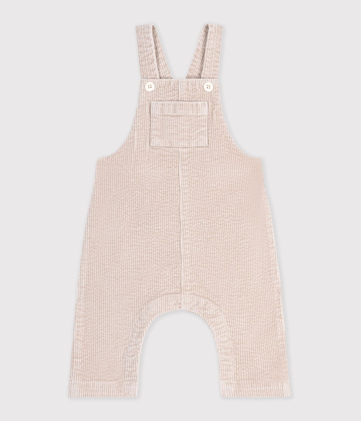 Petit Bateau Corduroy Overall in Bone