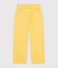 Petit Bateau Paper Bag Waist Pant in Yellow
