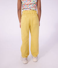 Petit Bateau Paper Bag Waist Pant in Yellow