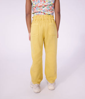 Petit Bateau Paper Bag Waist Pant in Yellow