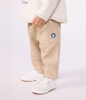 Petit Bateau Cargo Trouser Pant in Beige