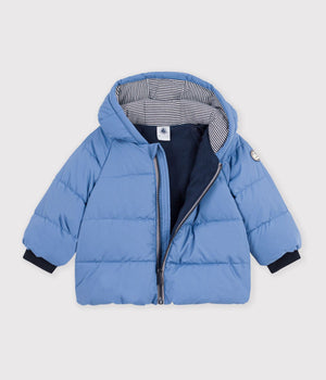 Petit Bateau Puffer Coat in Blue