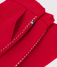 Petit Bateau Wide Leg Pant in Red