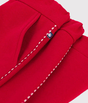 Petit Bateau Wide Leg Pant in Red