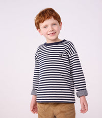 Petit Bateau Long Sleeve Shirt in Navy Stripe