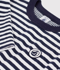 Petit Bateau Long Sleeve Shirt in Navy Stripe