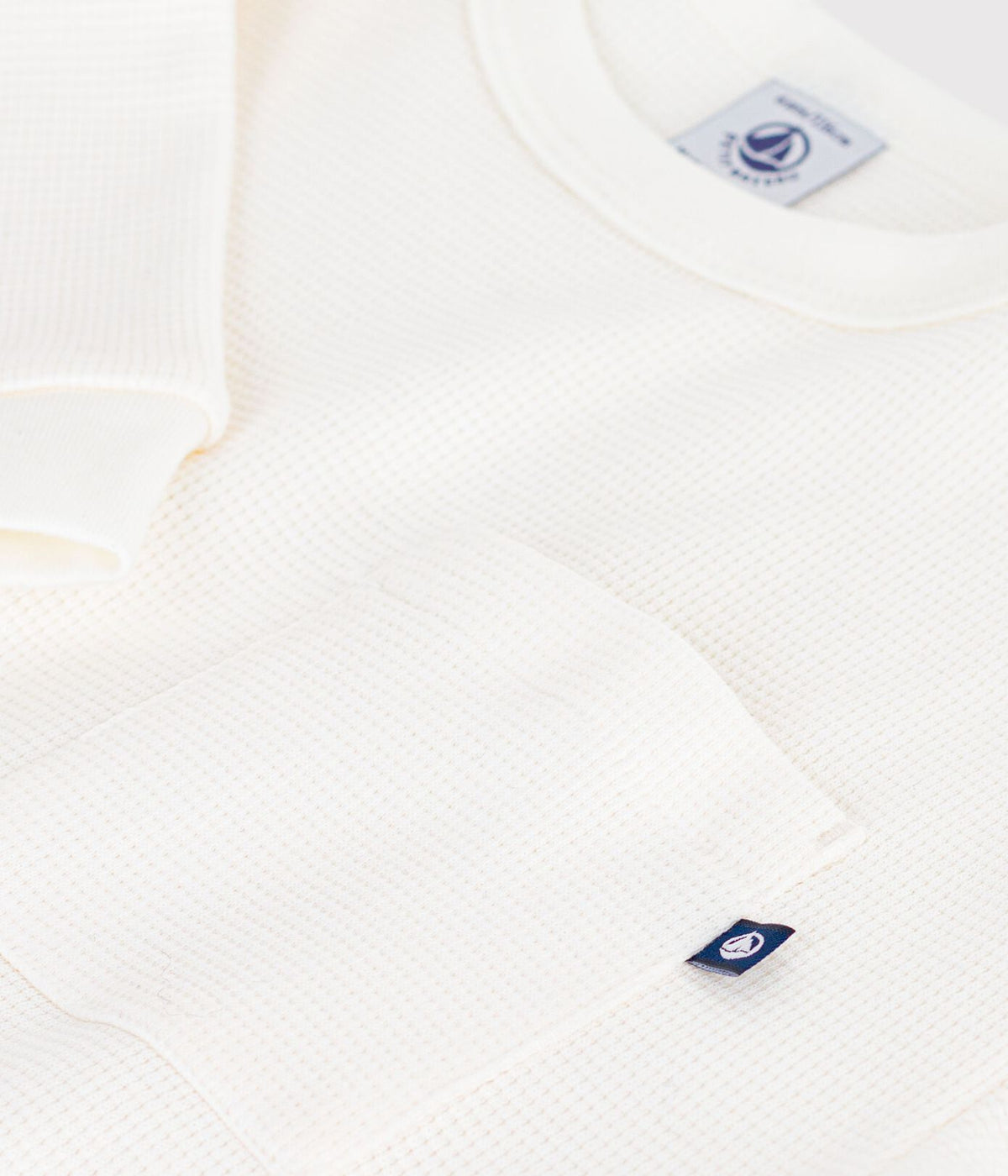 Petit Bateau Waffle Tee in White