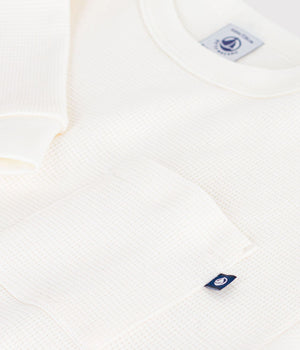 Petit Bateau Waffle Tee in White