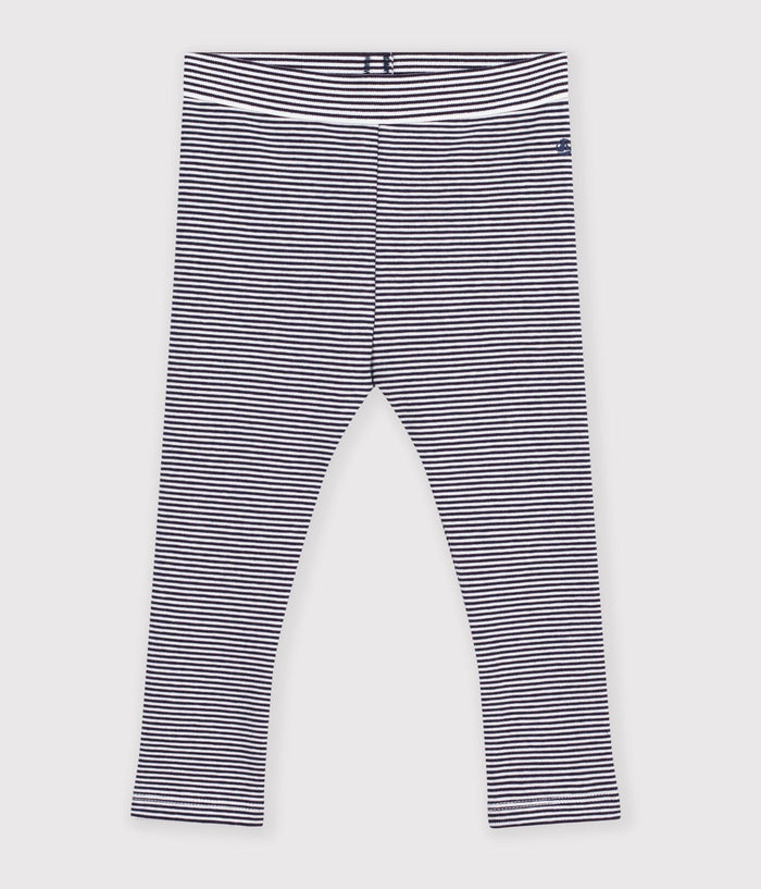 Petit Bateau Leggings in Navy Stripe