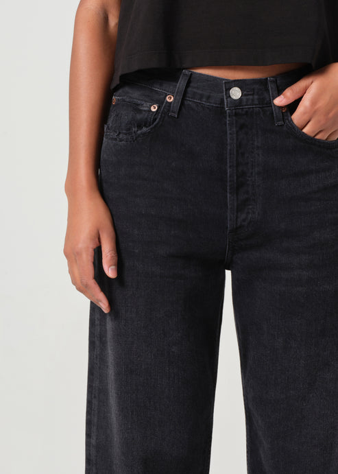 Agolde 90's Crop Jean in Tar