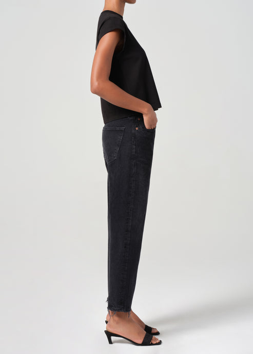 Agolde 90's Crop Jean in Tar