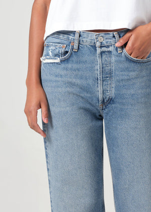 Agolde 90s Straight Crop Jean in Hooked