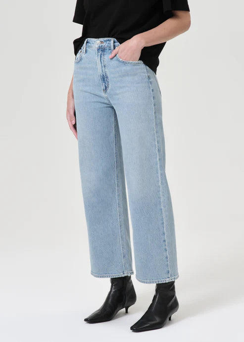 Agolde Ren High Rise Wide Leg Jean in Groove