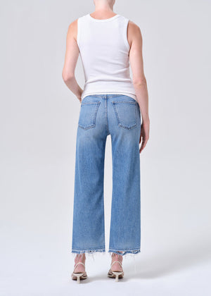 Agolde Ren High Rise Wide Leg Jean in Measure