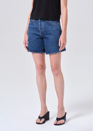 Agolde Dame Denim Short in Enamour