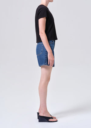 Agolde Dame Denim Short in Enamour