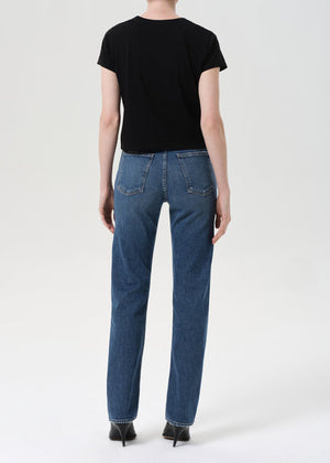 Agolde 90s Pinch Waist Long in Overcast (32" inseam)
