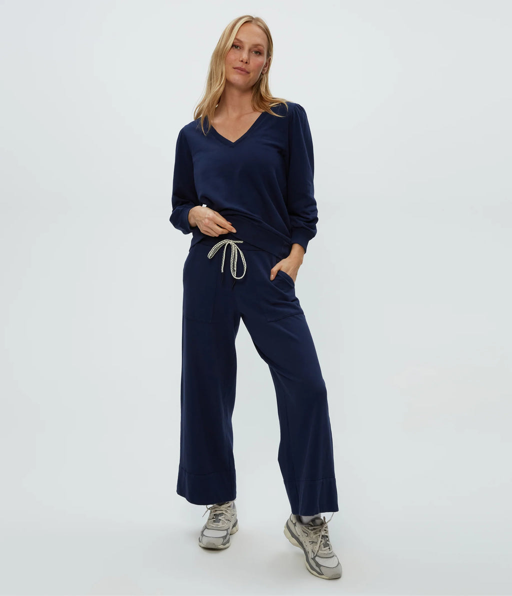 Michael Stars Sadie Drawstring Pant in Nocturnal
